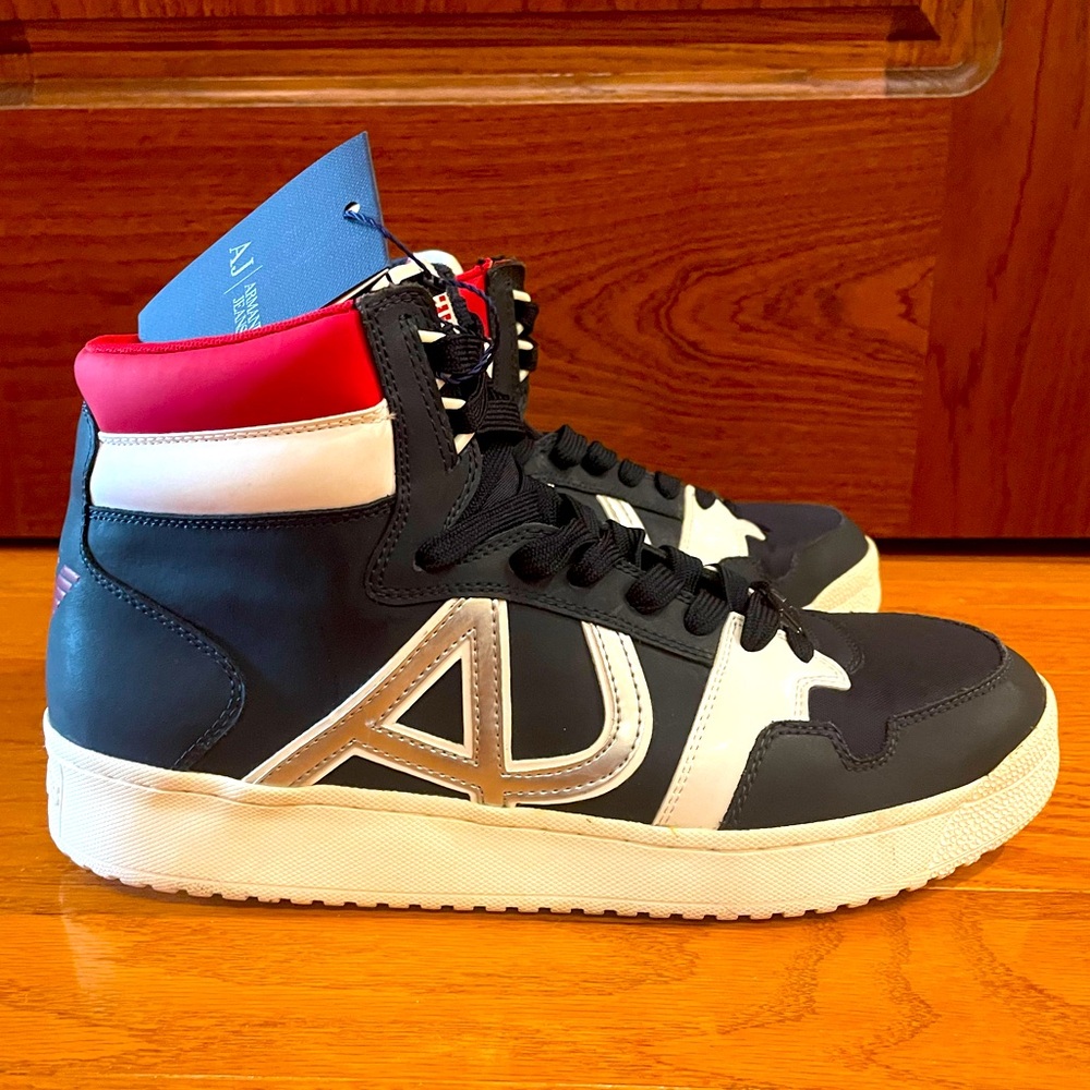 Armani Jeans High Top Sneakers Men’s Size 10 EU 44